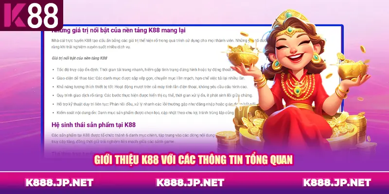 Giới thiệu K88 với các thông tin tổng quan