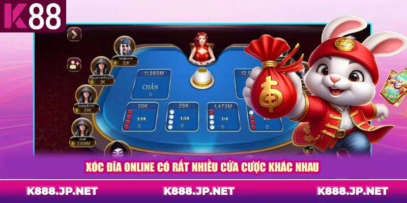 Xóc Đĩa online có rất nhiều cửa cược khác nhau
